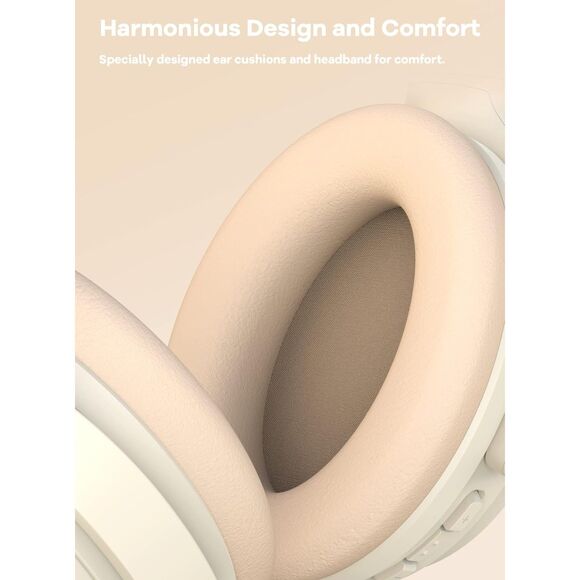 HROEENOI Active Noise Cancelling Wireless Bluetooth Over-Ear Headphones (1084) - Picture 4 of 7